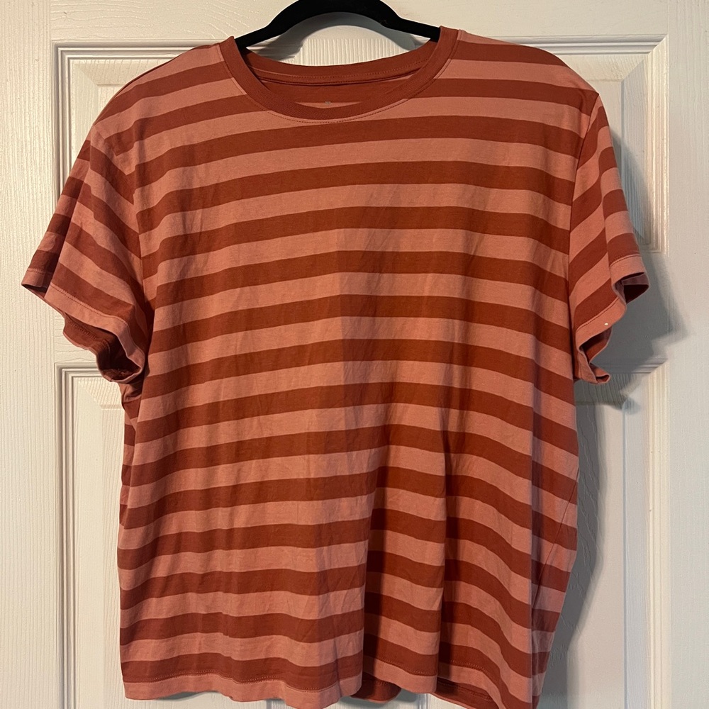 Everlane Striped Women’s T-Shirt in Red and Pink